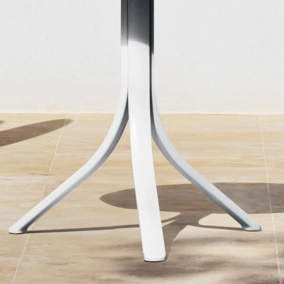 Runder Liegetisch mit 3 Aluminiumbeinen 2 Farben - Filomena