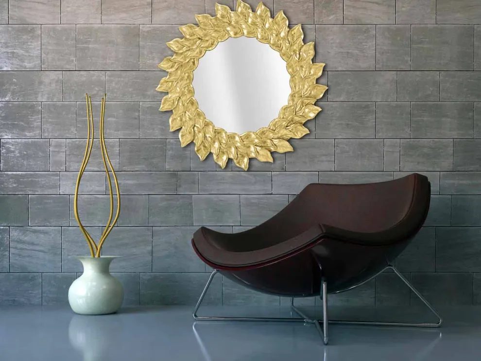 Runder Wandspiegel im modernen Design aus Eisen - Seneca