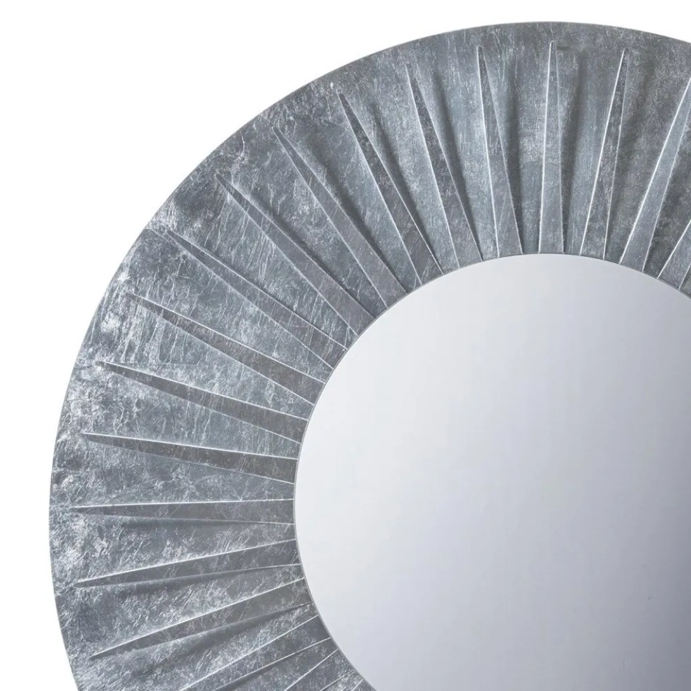 Runder Wandspiegel mit Eisenrahmen Elegantes Design - Tassio