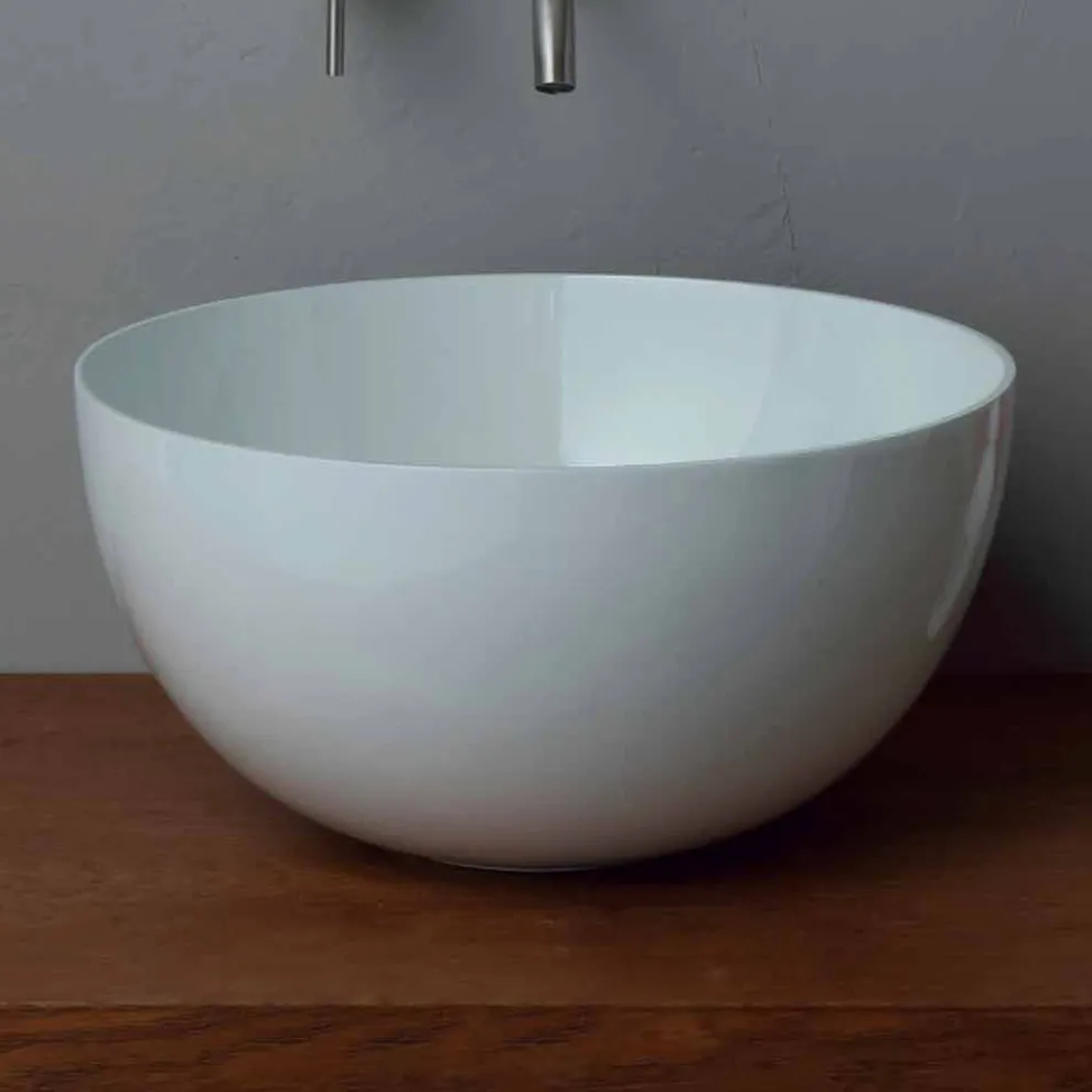 Rundes Aufsatzwaschbecken aus Keramik, modernes Design Star Round 40 cm