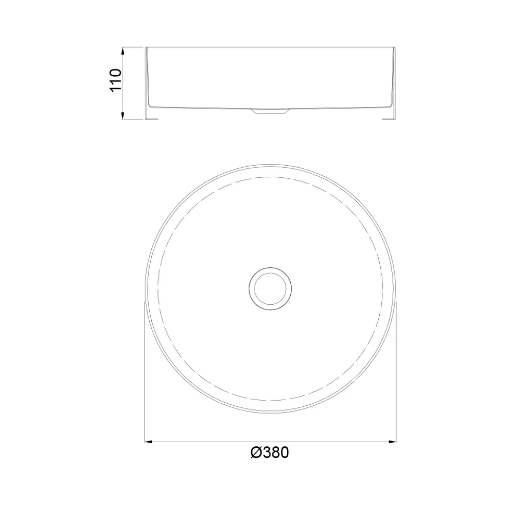 Rundes Aufsatzwaschbecken aus Edelstahl in verschiedenen Ausführungen – Fiordaliso