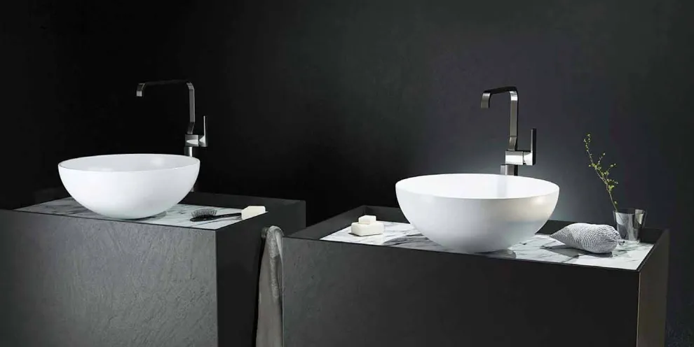 Rundes Aufsatzwaschbecken made in Italy, Donnas