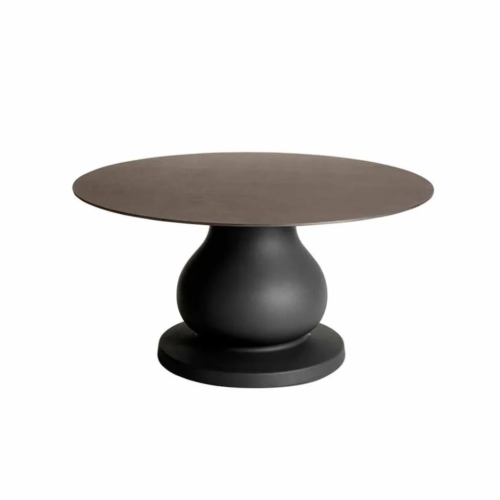 Rundtisch im klassischen Design aus HPL, Durchmesser 140cm - Ottocento