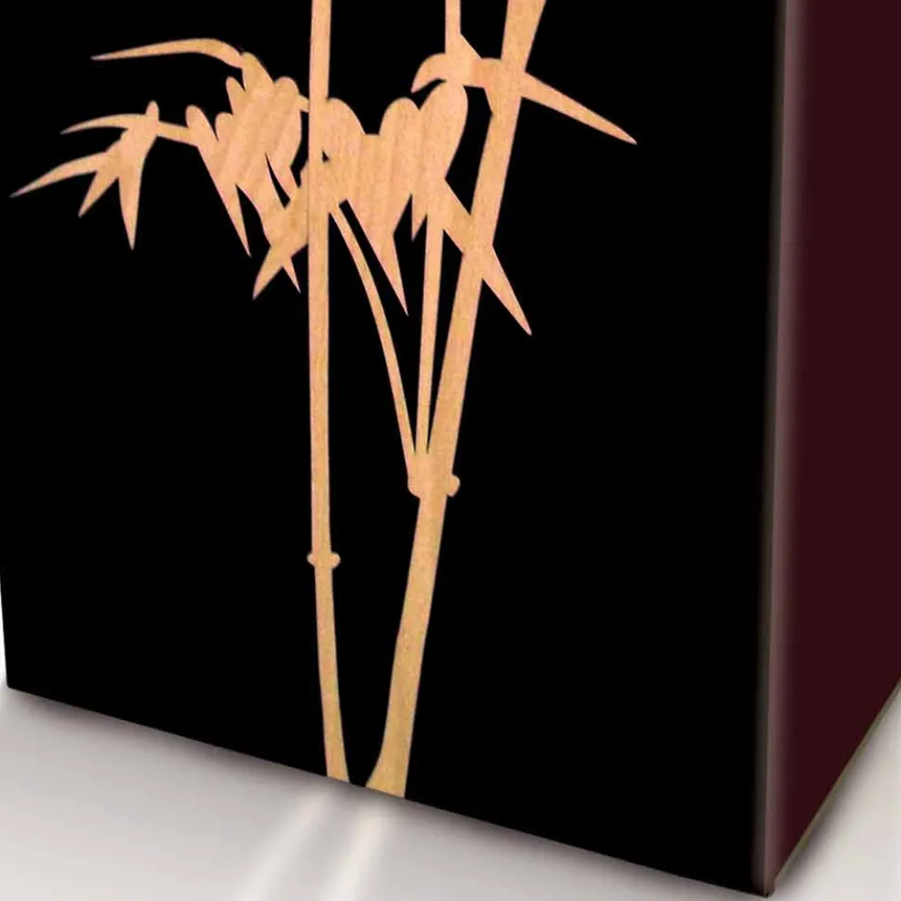 Schirmständer aus dunklem oder weißem Holz mit modernen Designdekorationen - Cannabambu