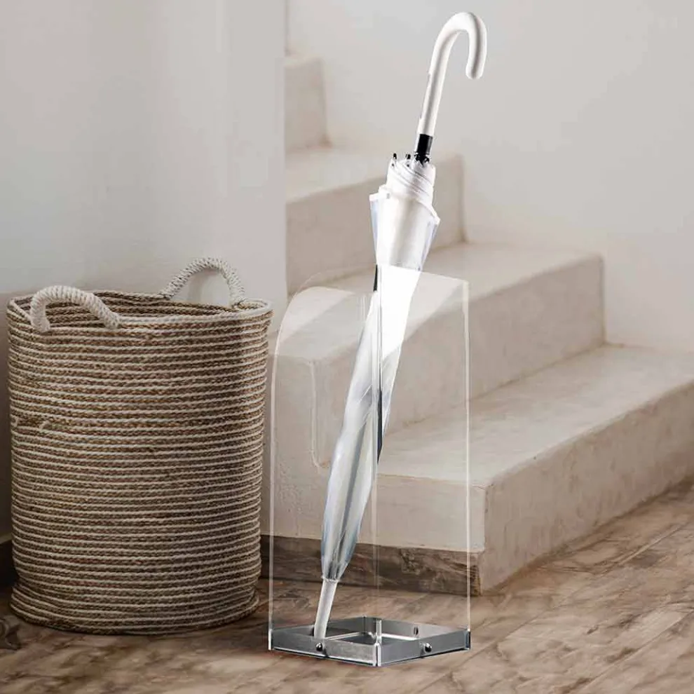 Schirmständer mit originellem und modernem Design aus transparentem Plexiglas - Pallium