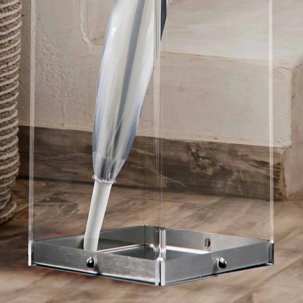 Schirmständer mit originellem und modernem Design aus transparentem Plexiglas - Pallium