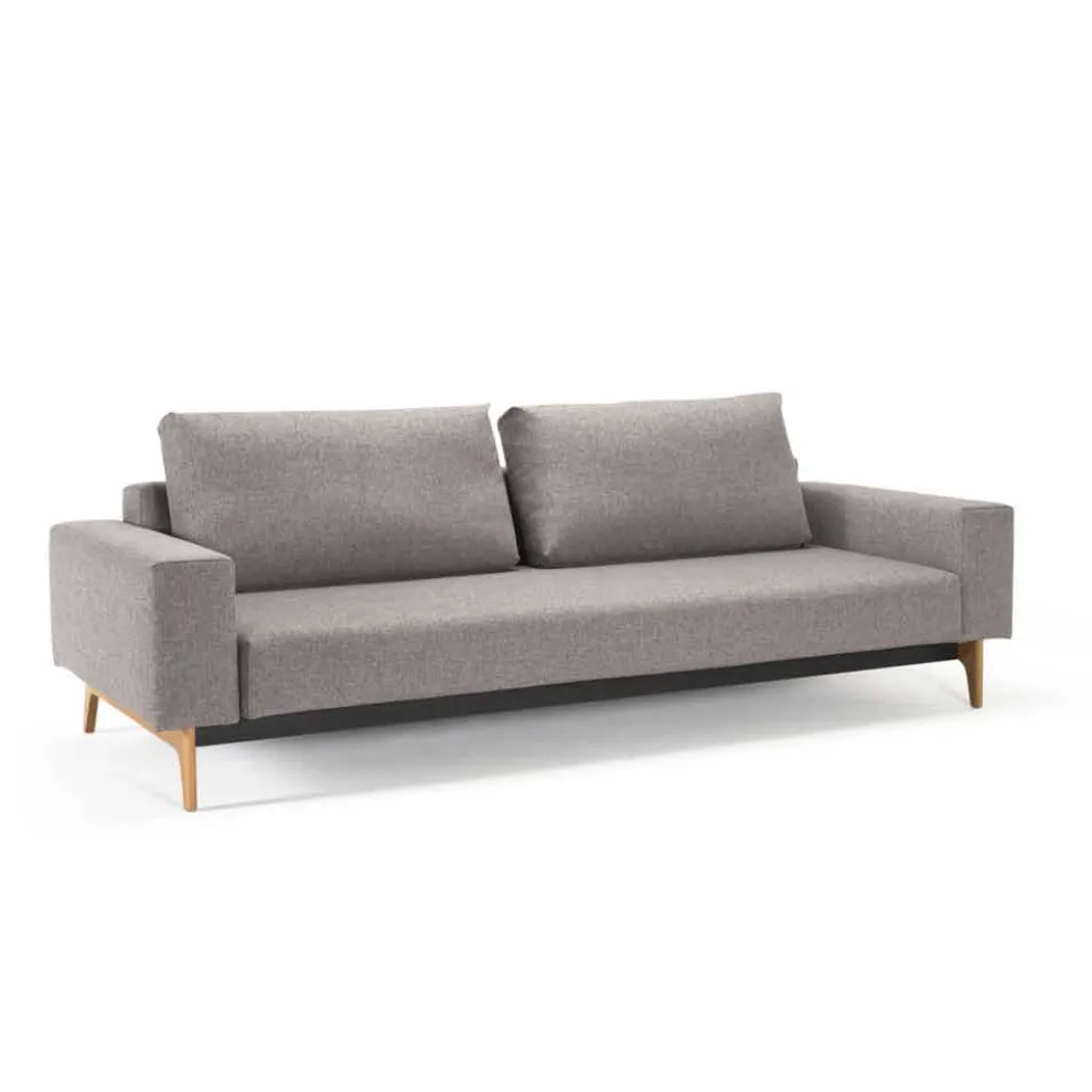 Schlafcouch im skandinavischen Stil grau Idun von Innovation