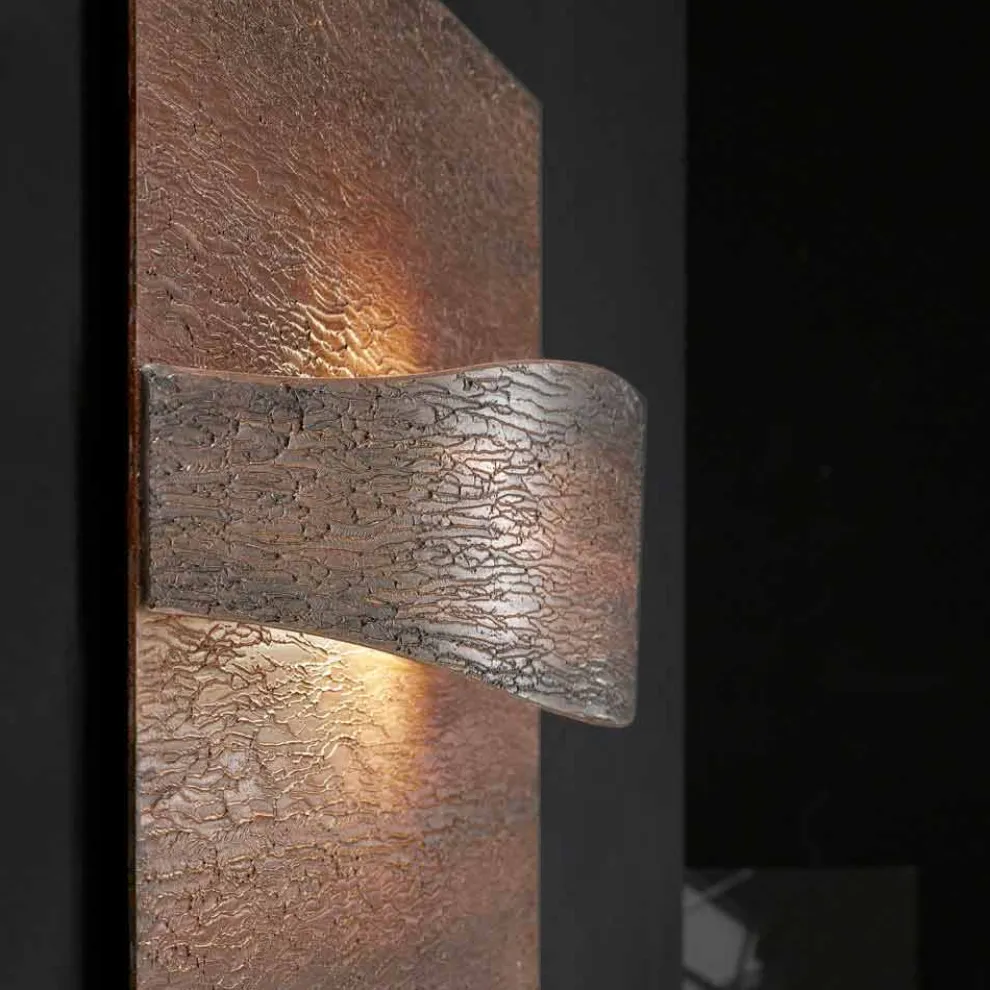Selene Art&Light Wandleuchter mit texturiertenen Schaltbretten