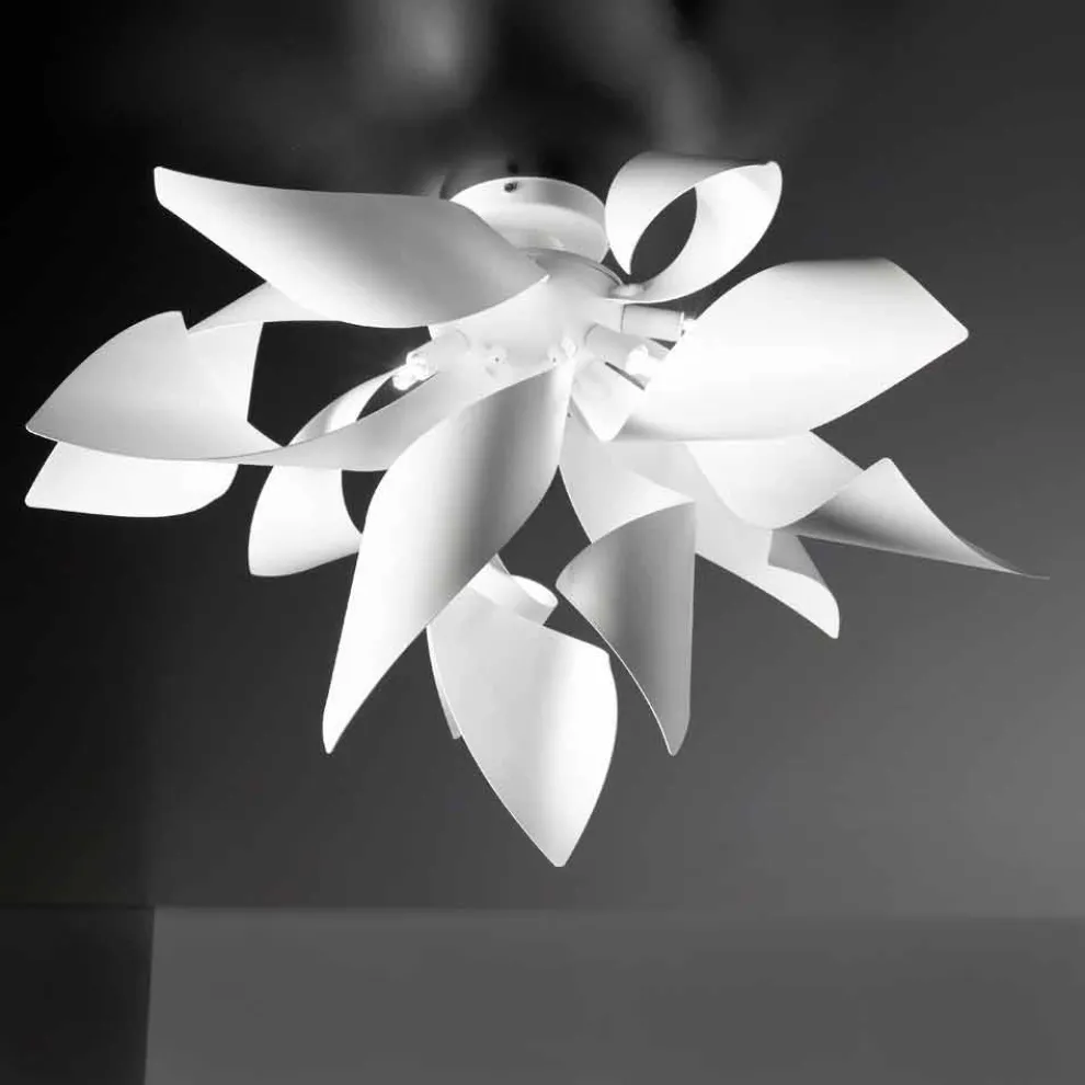 Selene Ginger Decklenampe aus Metall made in Italy Ø50 H35cm