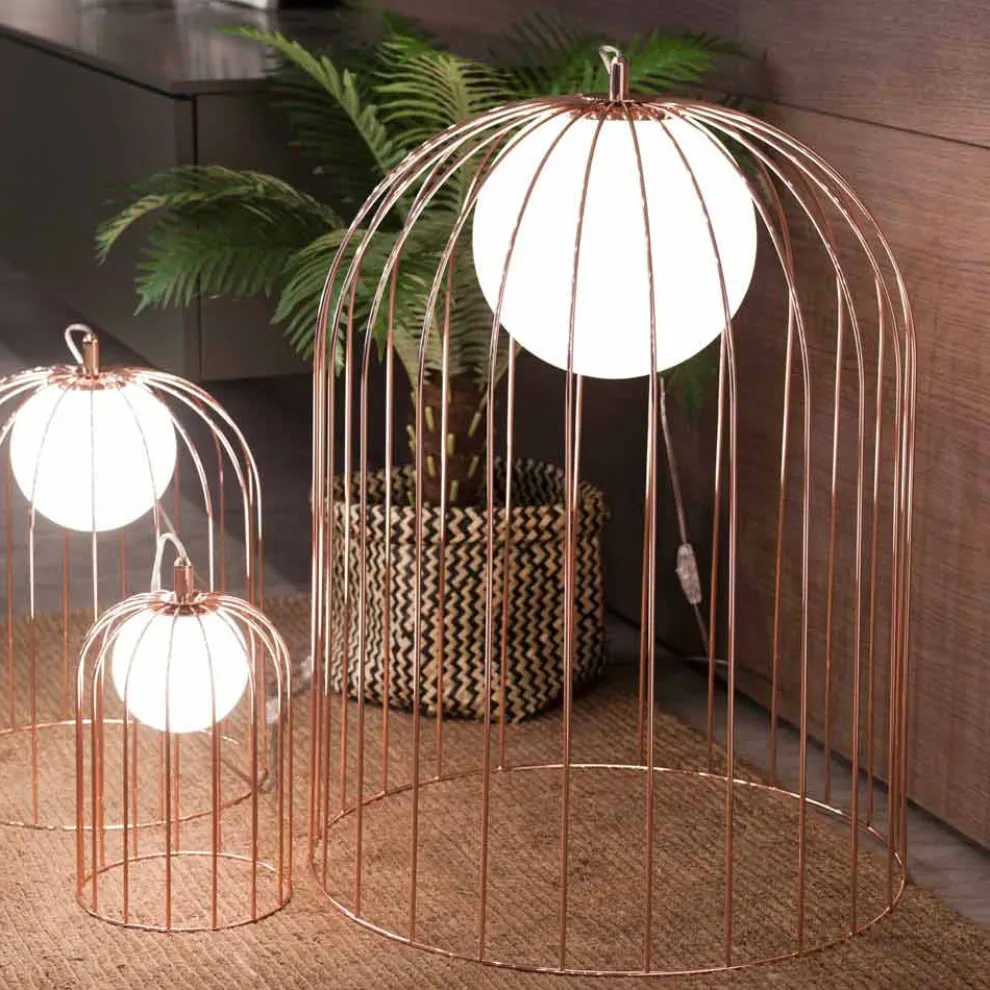 Selene Kluvì Tischlampe aus geblasenem Glas, Design Ø54 H 70cm