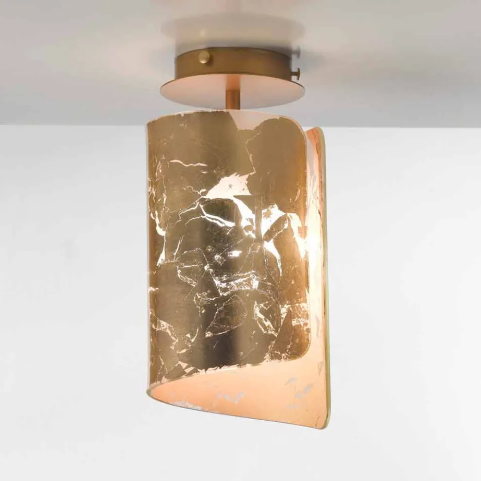 Selene Papiro Deckenlampe aus Kristall Ø15 H30cm, made in Italy