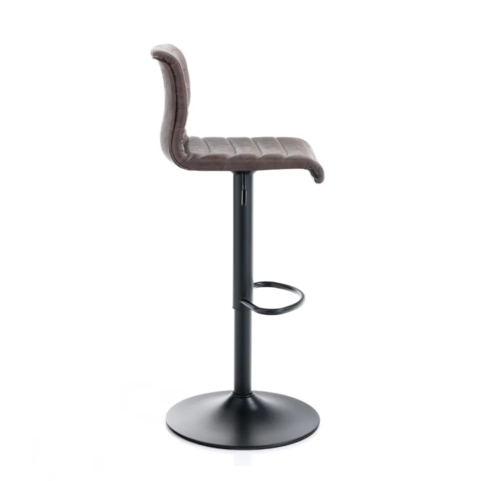 Set mit 2 Barhockern aus Kunstleder und Stahl – Potassium