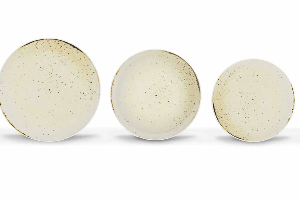 18 Stück Porzellan farbiger und moderner Teller Teller Service - Rurolo