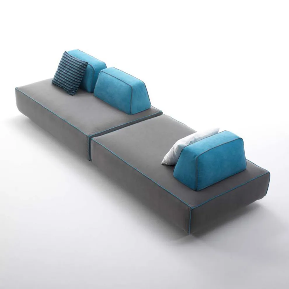 4-Sitzer Stoffsofa mit beweglichen Rückenlehnen Made in Italy - Ardenne