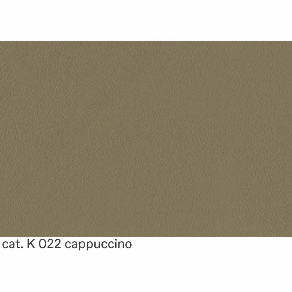 2-Sitzer-Sofa mit Lederbezug und lackierten Füßen Made in Italy - Pegolo