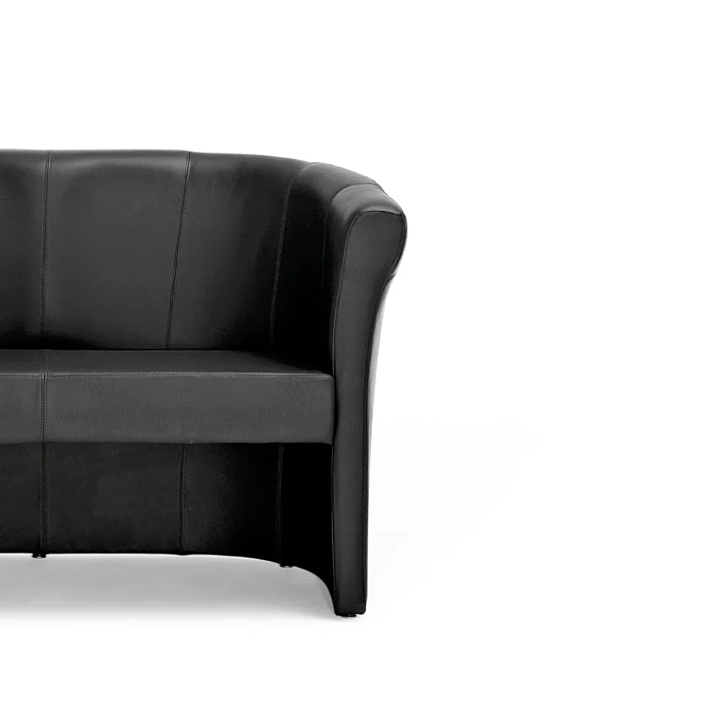 2-Sitzer-Sofa, vollständig mit Leder bezogen, hergestellt in Italien – Farbe