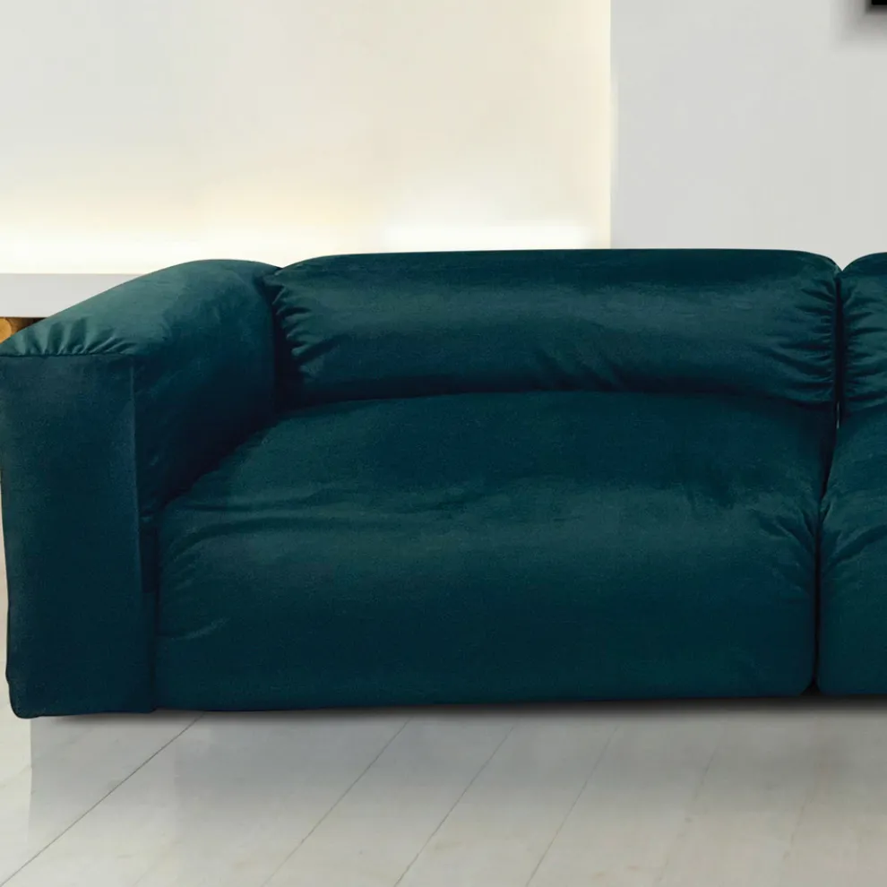 Sofa mit Innenhalbinsel aus expandiertem Polyurethan - Buffo