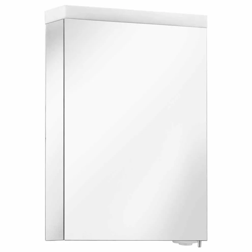 Spiegelbehälter mit Flügeltür und LED-Beleuchtung, hohe Qualität - Alfio
