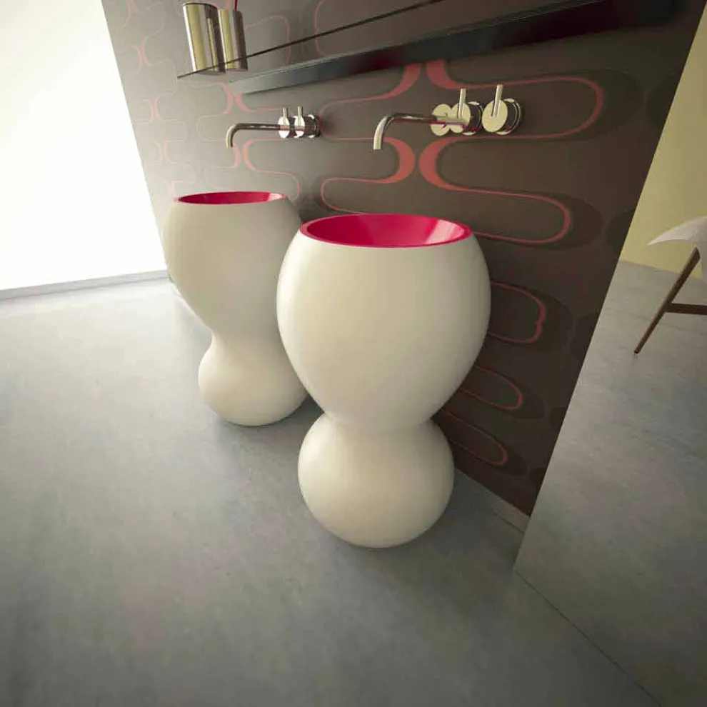Standwaschbecken in modernem Design Ariel Made in Italy
