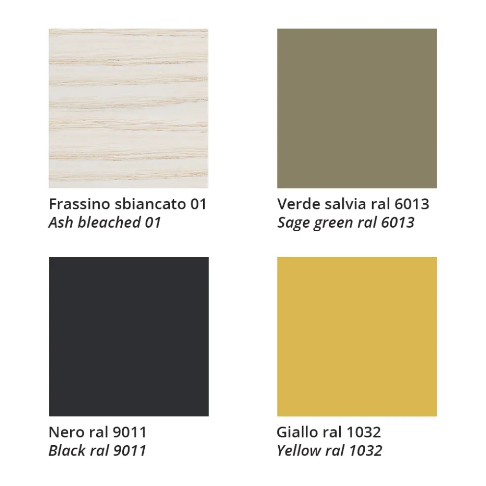 Stapelbarer Aschenstuhl mit Stoffsitz Made in Italy, 2 Stück - Oslo