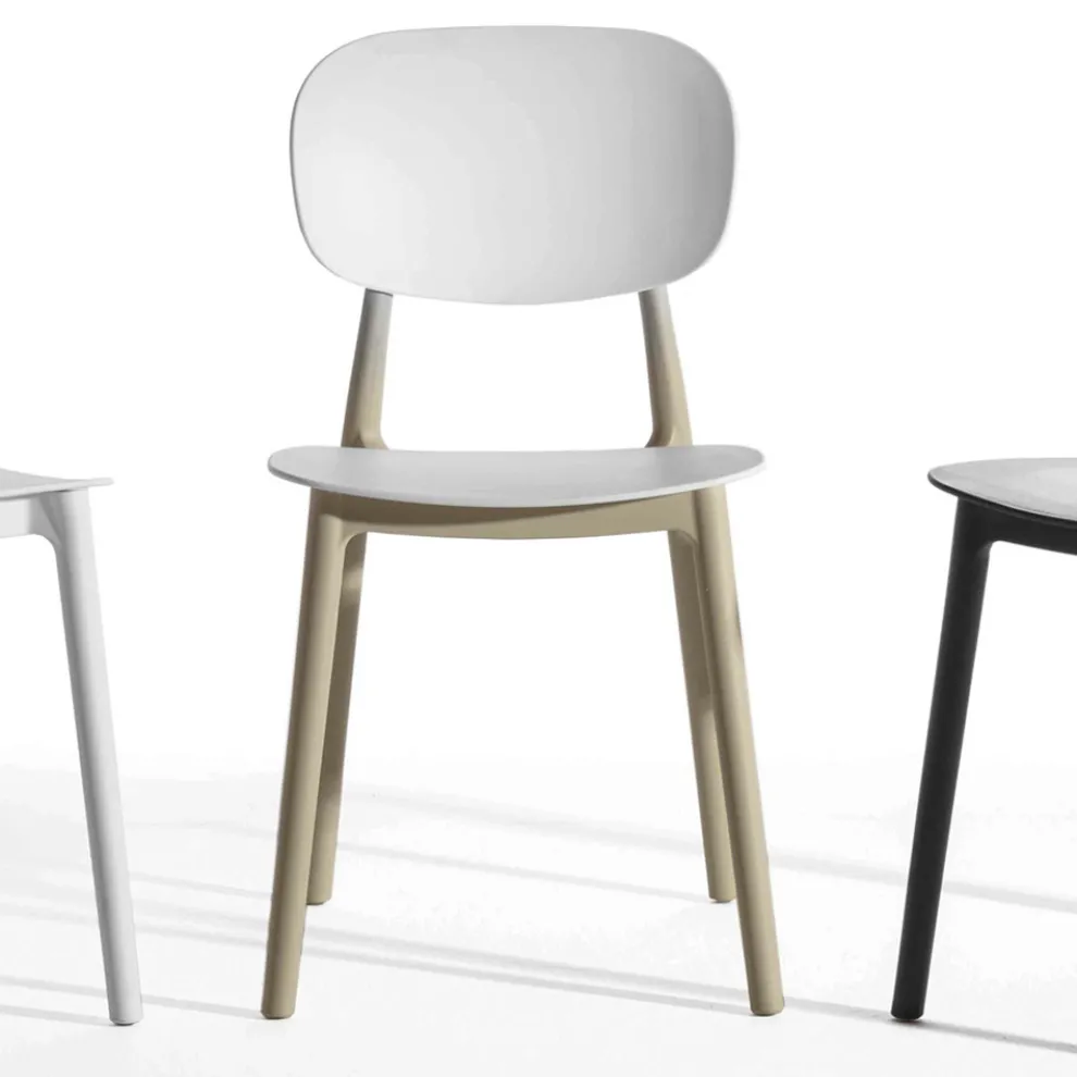 Stapelbarer Esszimmerstuhl aus Polypropylen, 4 Stück - Zagreb