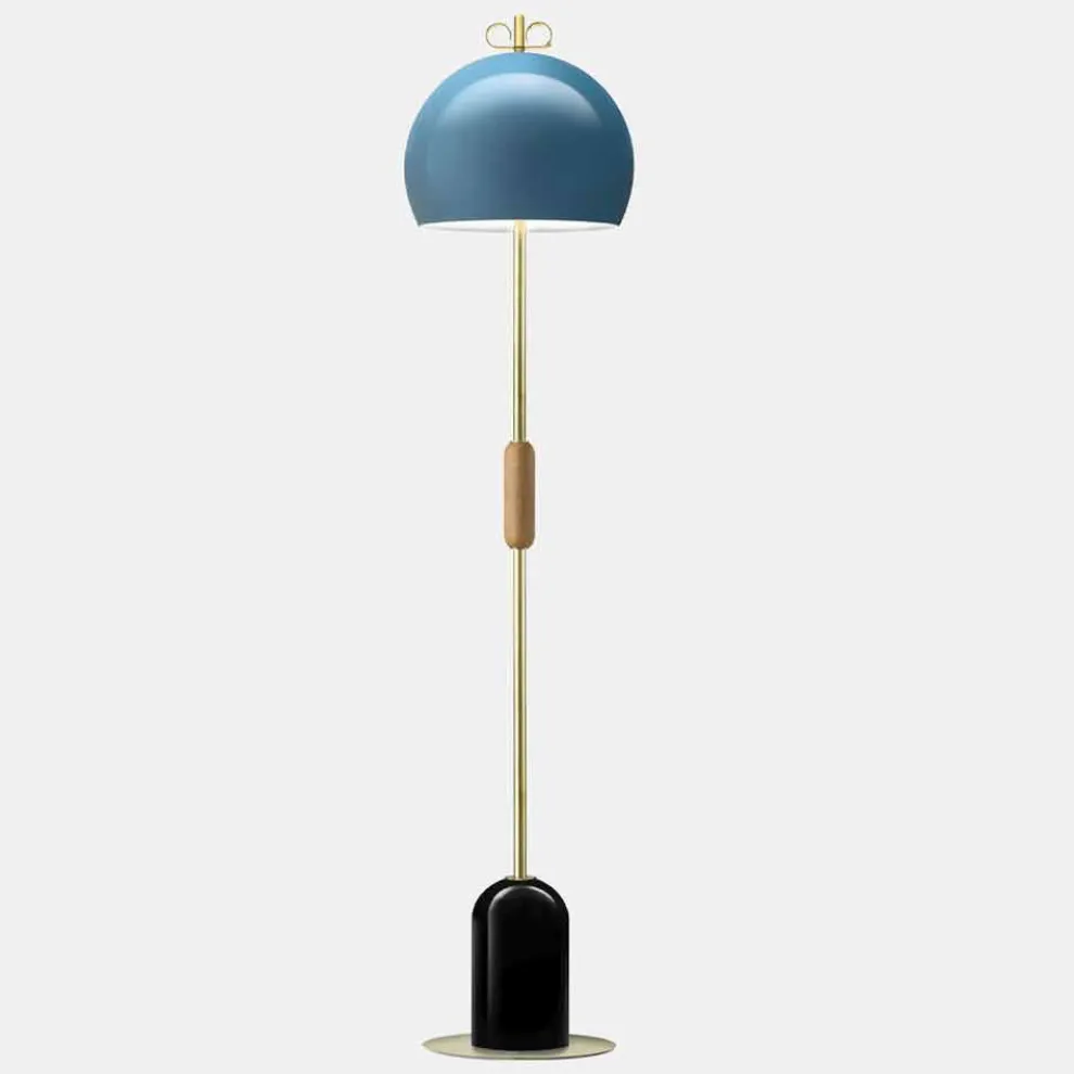 Stehlampe aus Aluminium und Luxusmessing Made in Italy - Bonton by Il Fanale