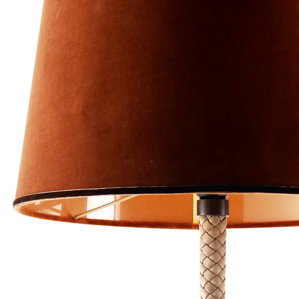 Stehlampe aus Metall und Stoff Grilli Snake made in Italy