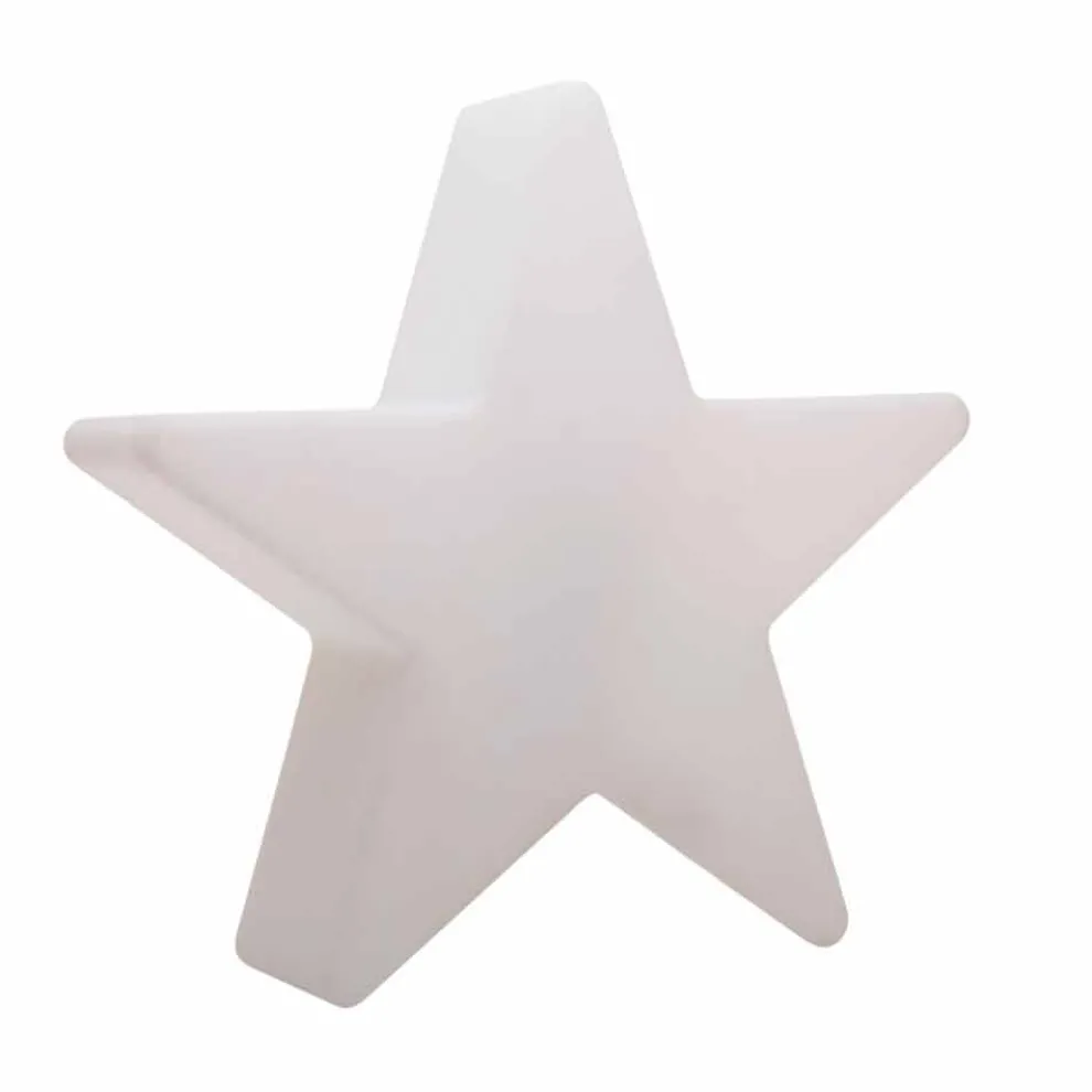 Stehlampe in weißer oder roter Sternform, modernes Design - Ringostar