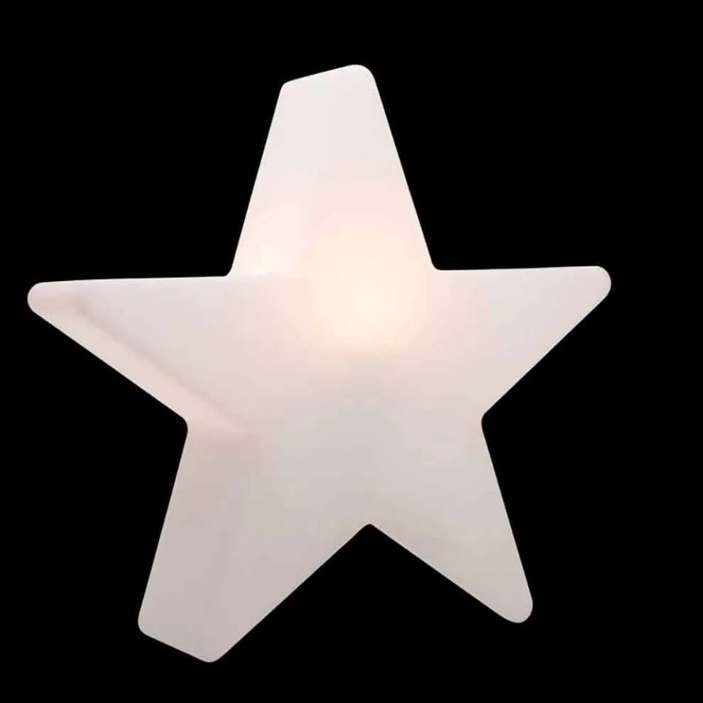 Stehlampe in weißer oder roter Sternform, modernes Design - Ringostar