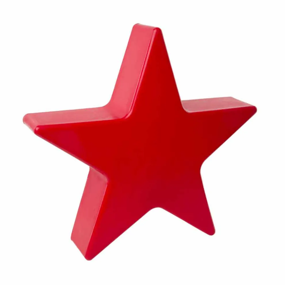 Stehlampe in weißer oder roter Sternform, modernes Design - Ringostar