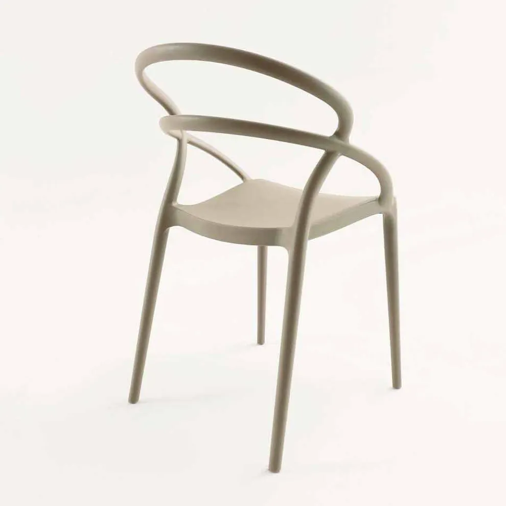 Stuhl aus Polypropylen Pavia, in verschiedenen Farben