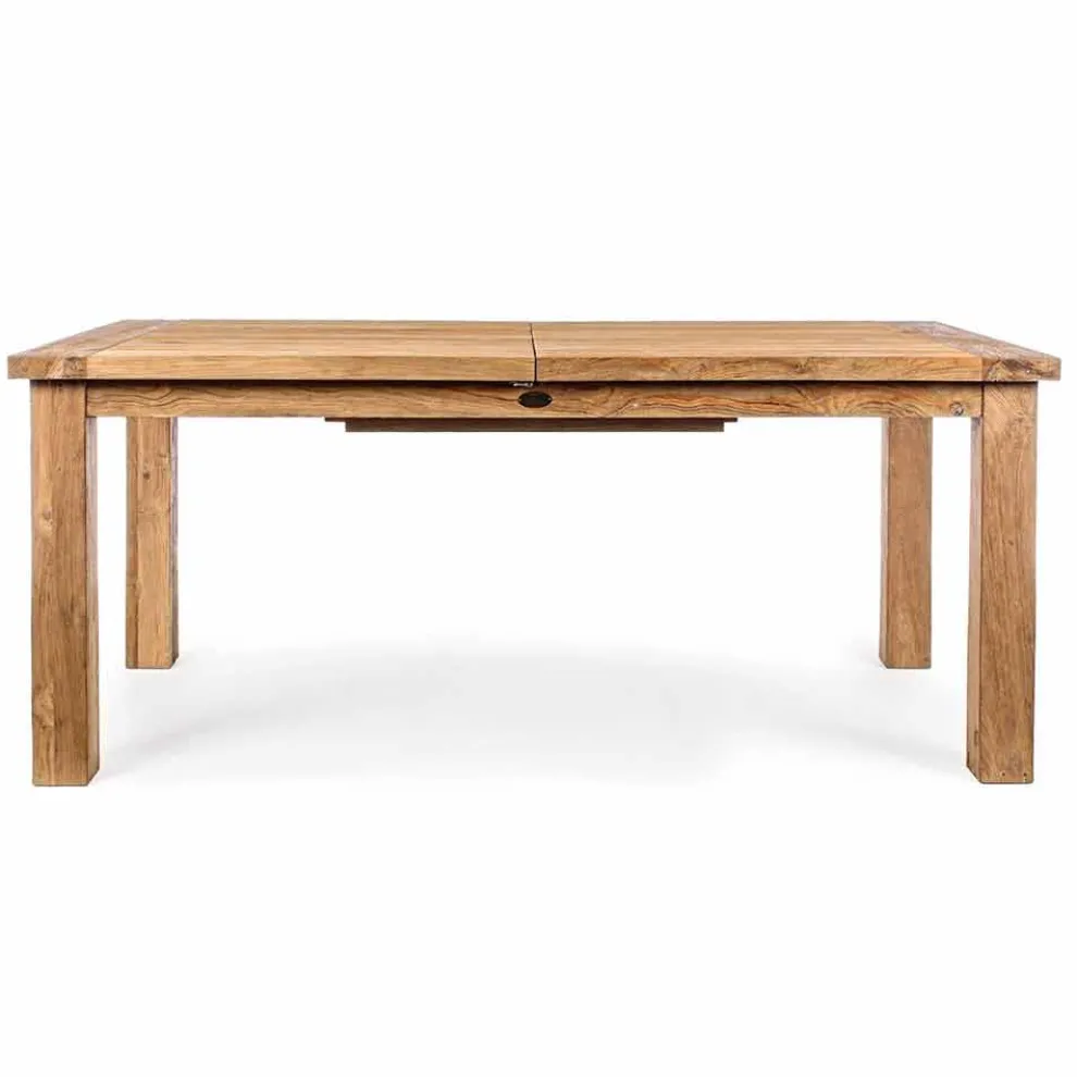 Homemotion - Hunter Teak Wood ausziehbarer Gartentisch Bis zu 250 cm