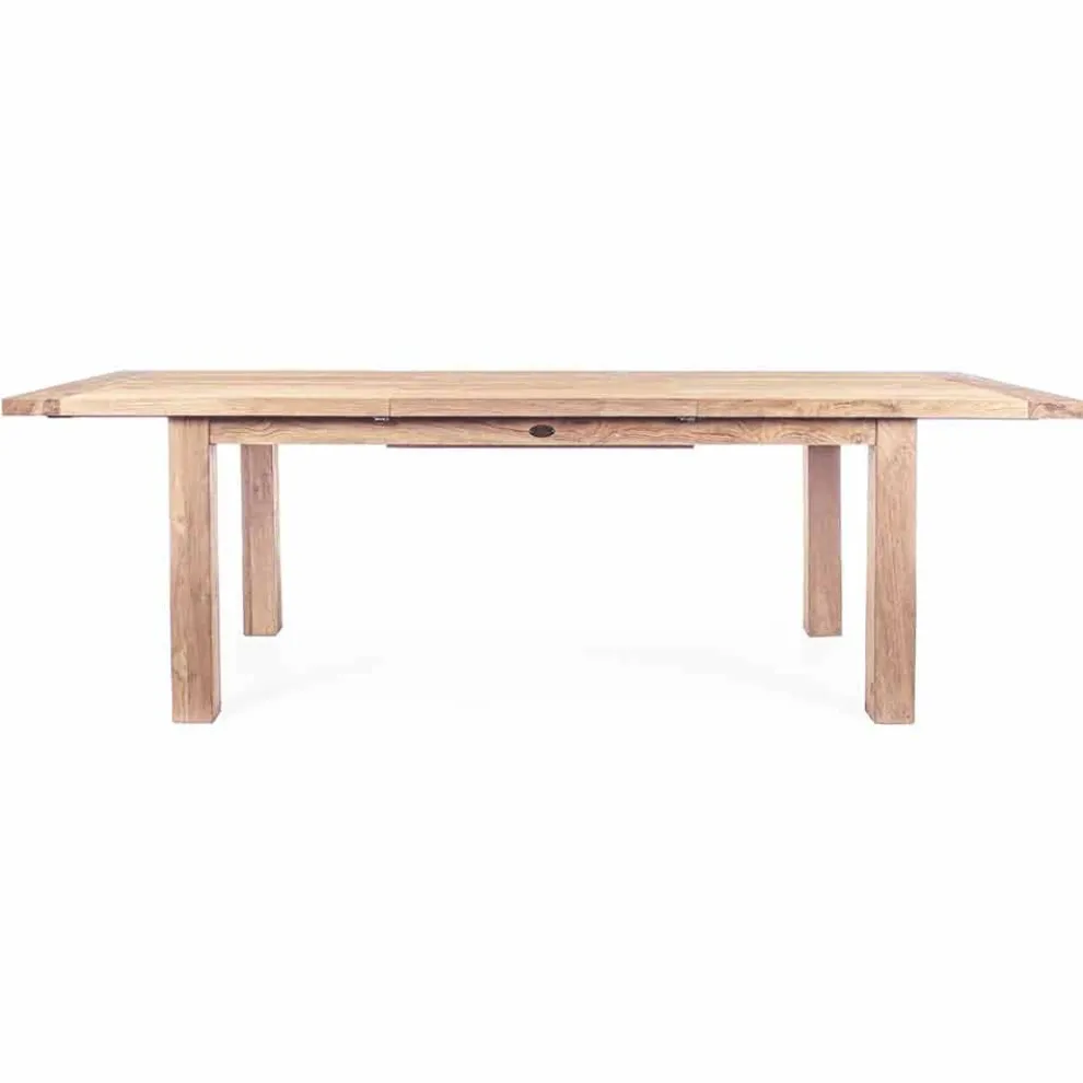 Homemotion - Hunter Teak Wood ausziehbarer Gartentisch Bis zu 250 cm