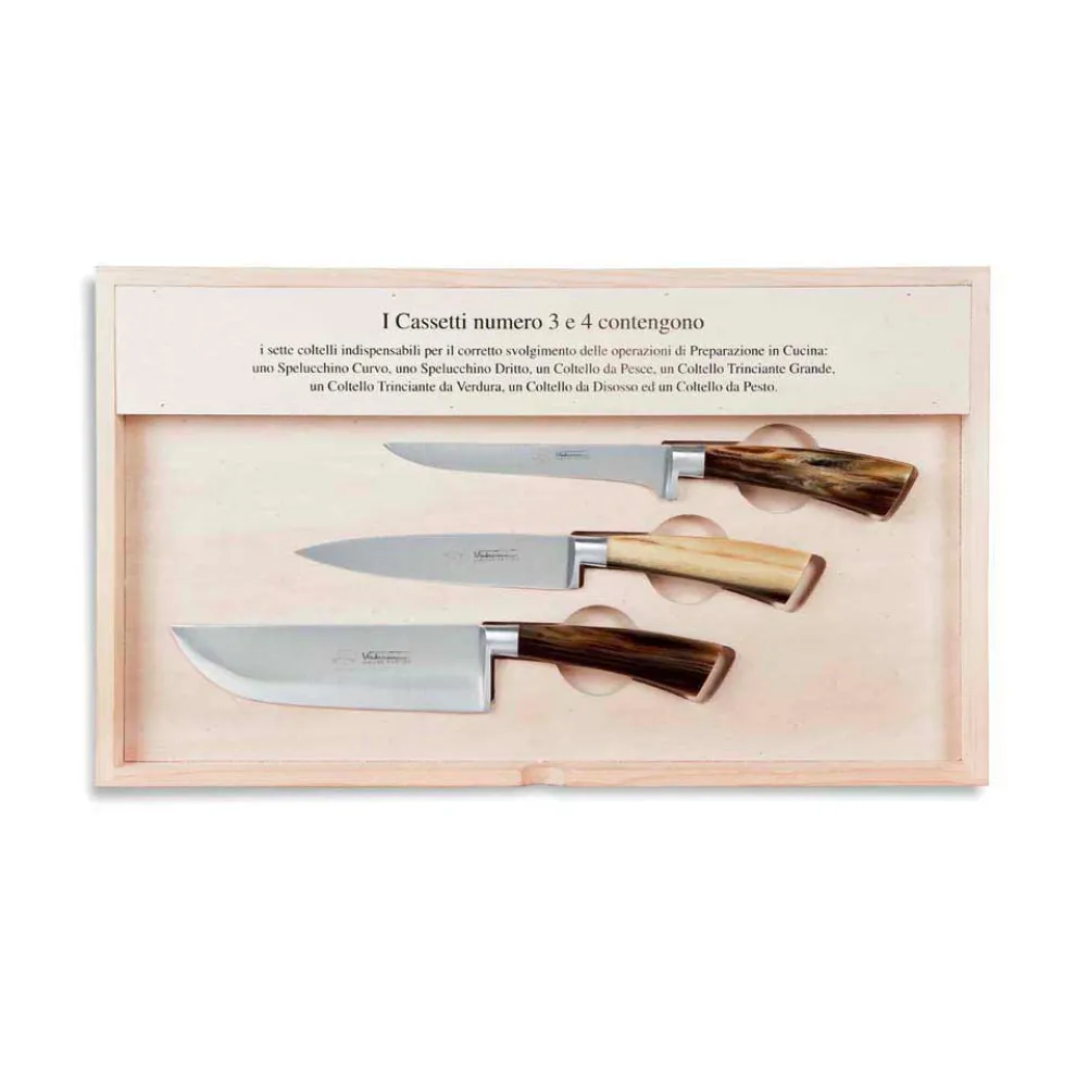 14 Messer Komplettkoffer, Berti Exklusiv für Viadurini - Canaletto