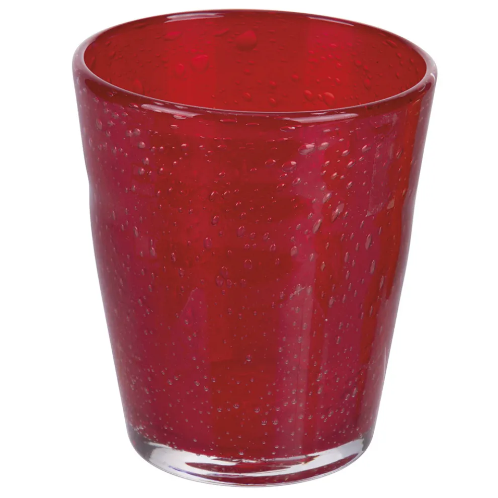 12 Gläser 330 ml aus Glas in verschiedenen Farben - Brosche