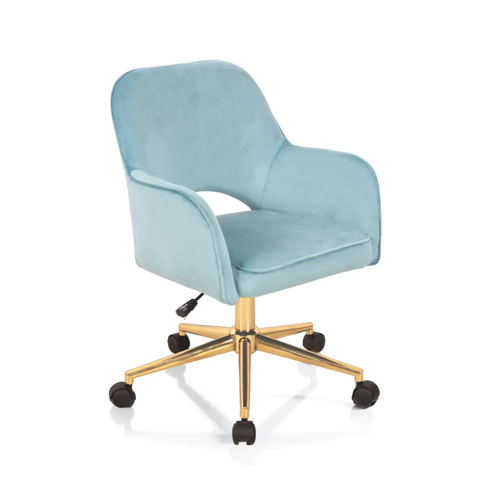 Bürostuhl mit Metallgestell und Stoffsitz – Anguilla