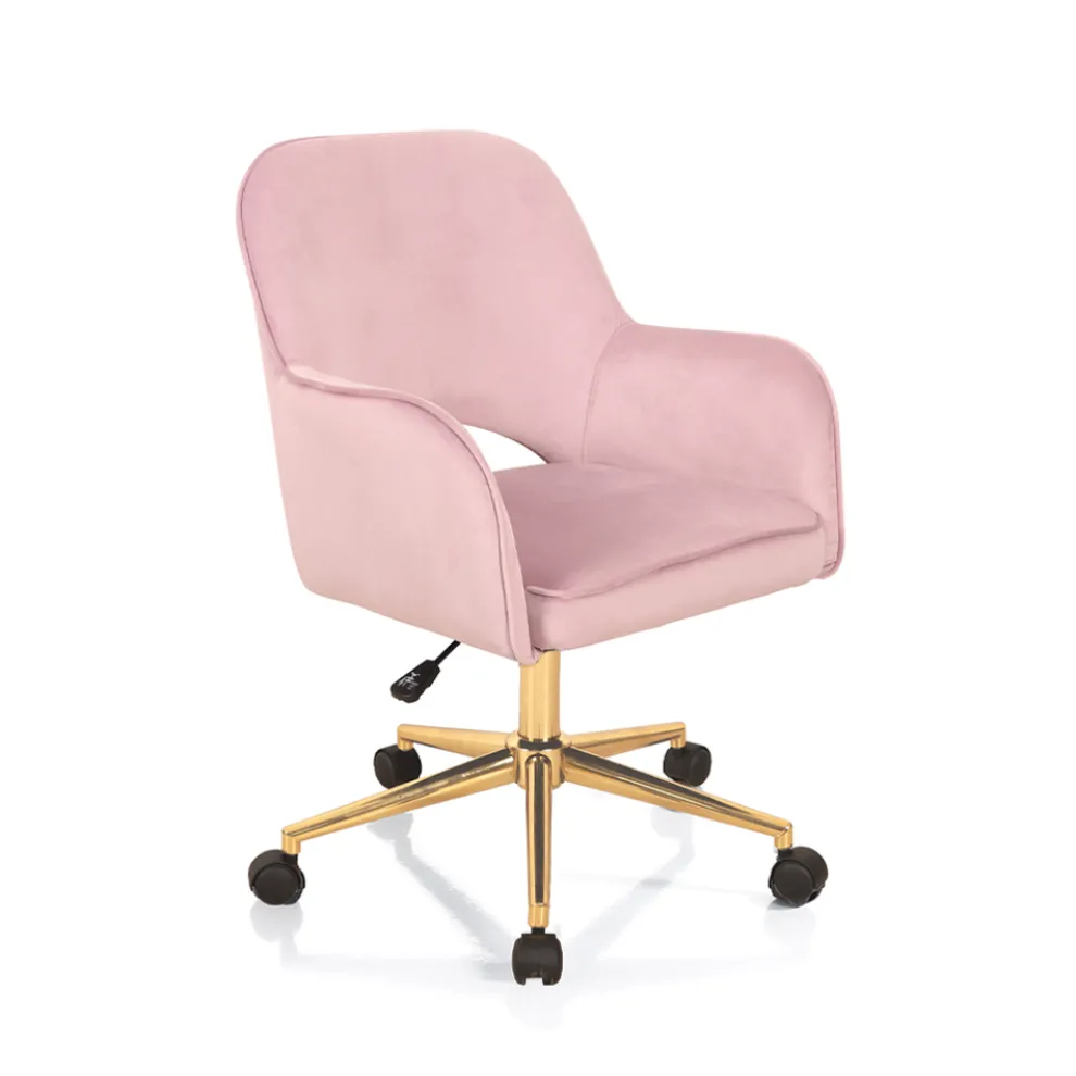 Bürostuhl mit Metallgestell und Stoffsitz – Anguilla