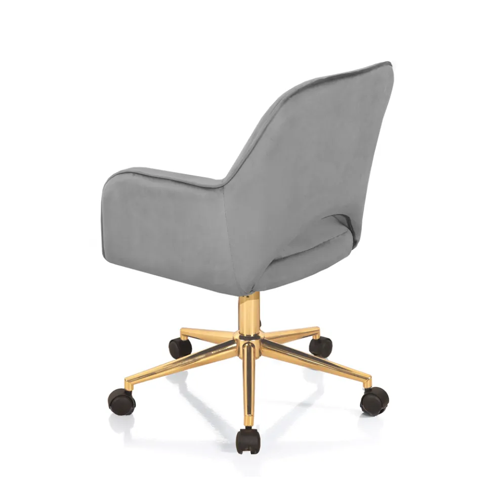 Bürostuhl mit Metallgestell und Stoffsitz – Anguilla