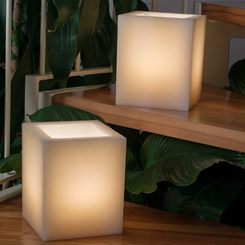 Duftende Wachslaterne kratzte mit Kerze Made in Italy - Famme