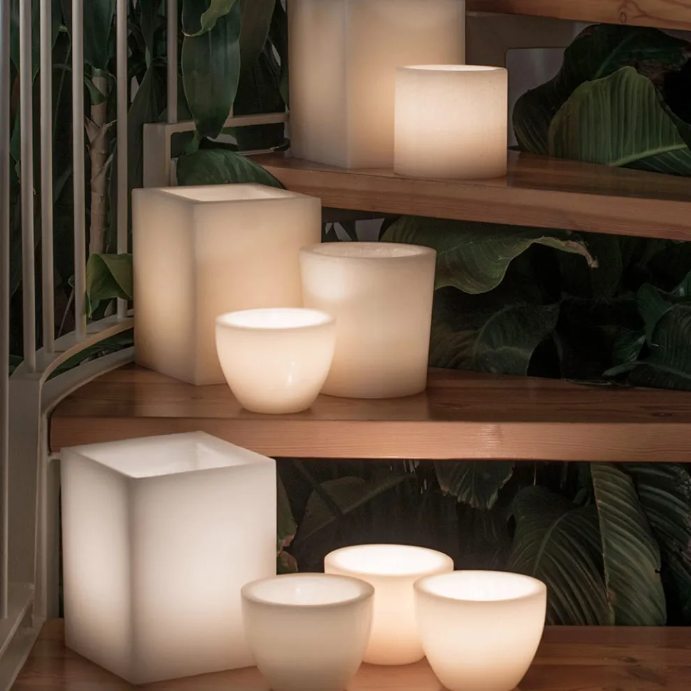 Duftende Wachslaterne kratzte mit Kerze Made in Italy - Famme