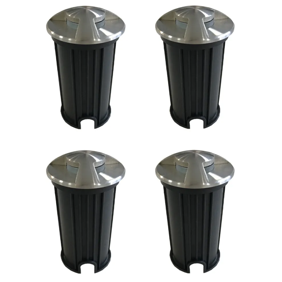 4-teiliger versenkter LED-Spotmarker aus Edelstahl - Elisir
