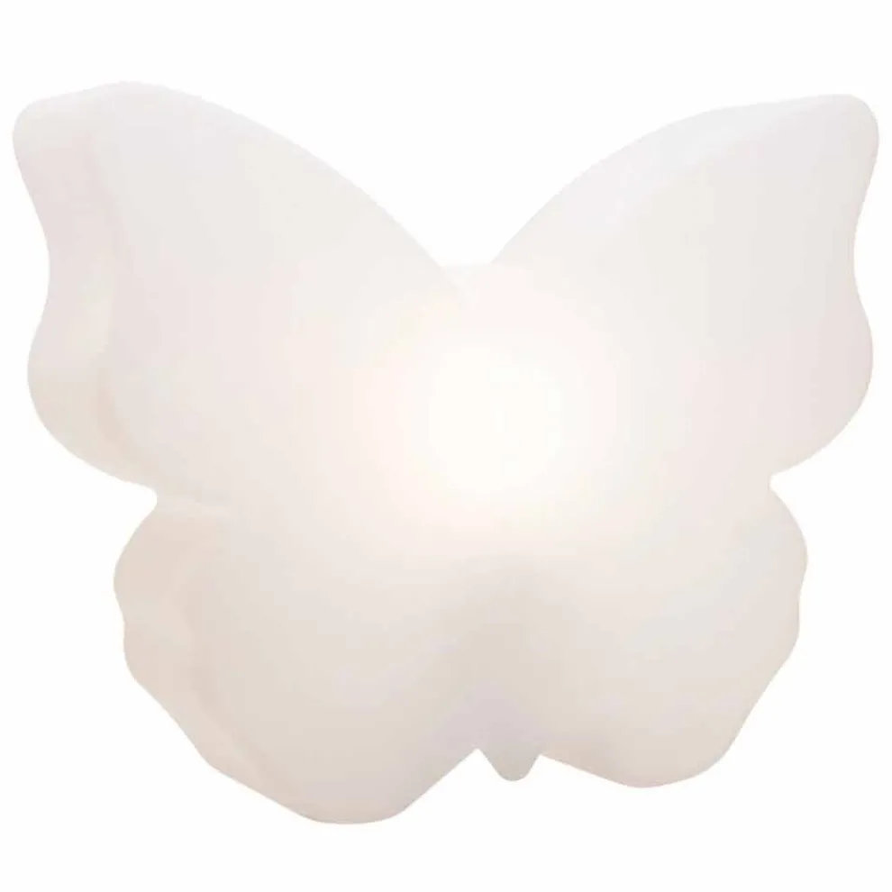 Tisch- oder Stehlampe für drinnen oder draußen, weißer Schmetterling - Farfallastar