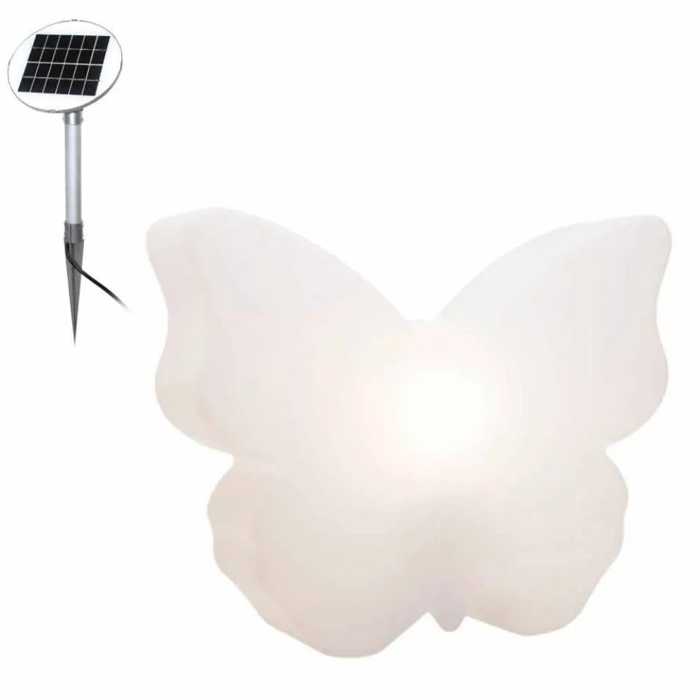Tisch- oder Stehlampe für drinnen oder draußen, weißer Schmetterling - Farfallastar