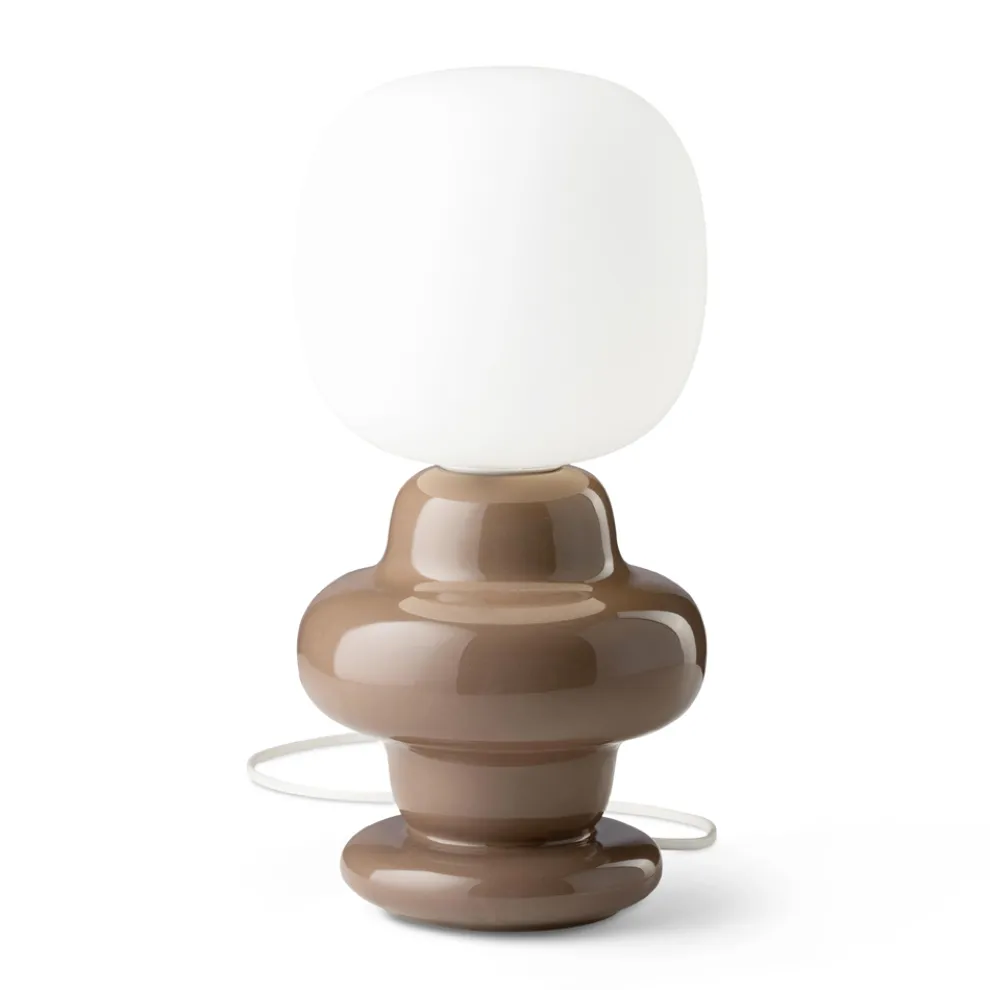 Tischlampe aus Keramik und Glas, hergestellt in Italien – Copacabana