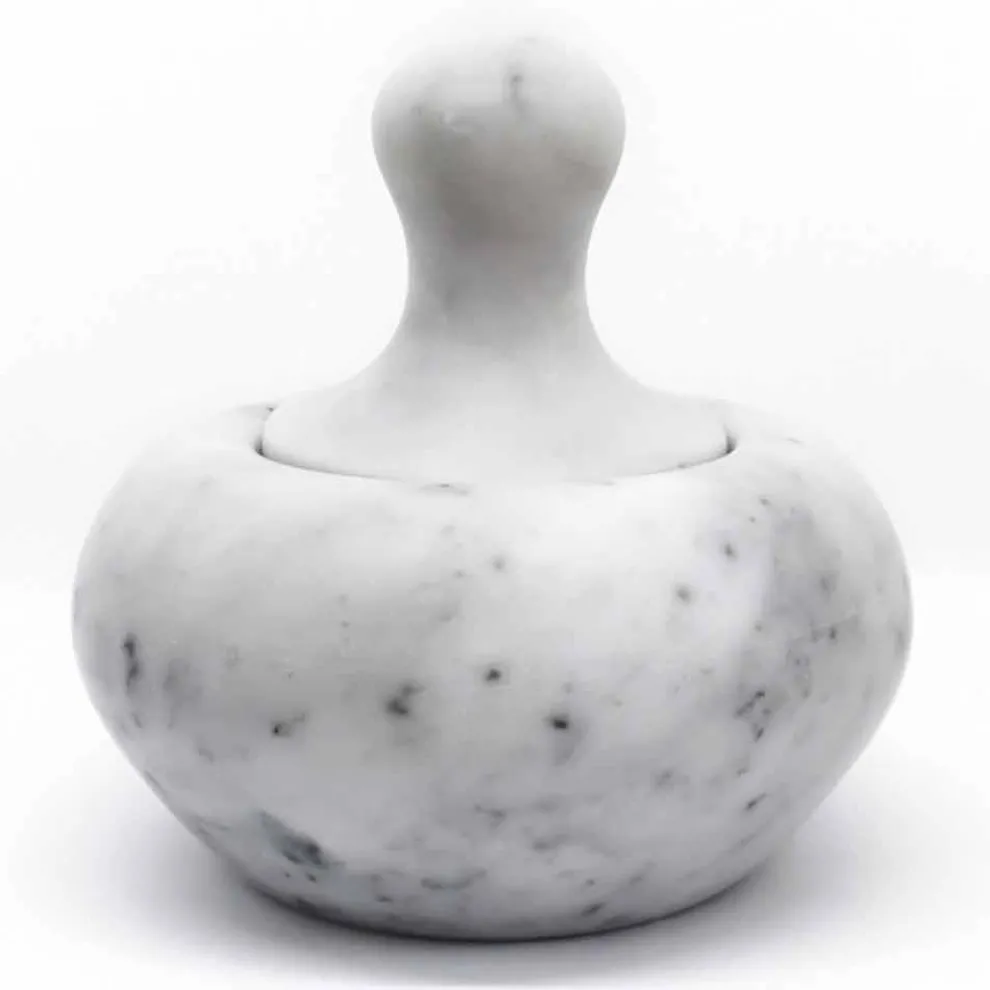 Nussknacker-Stößel aus Carrara-Weißem Marmor Hergestellt in Italien - Cullio