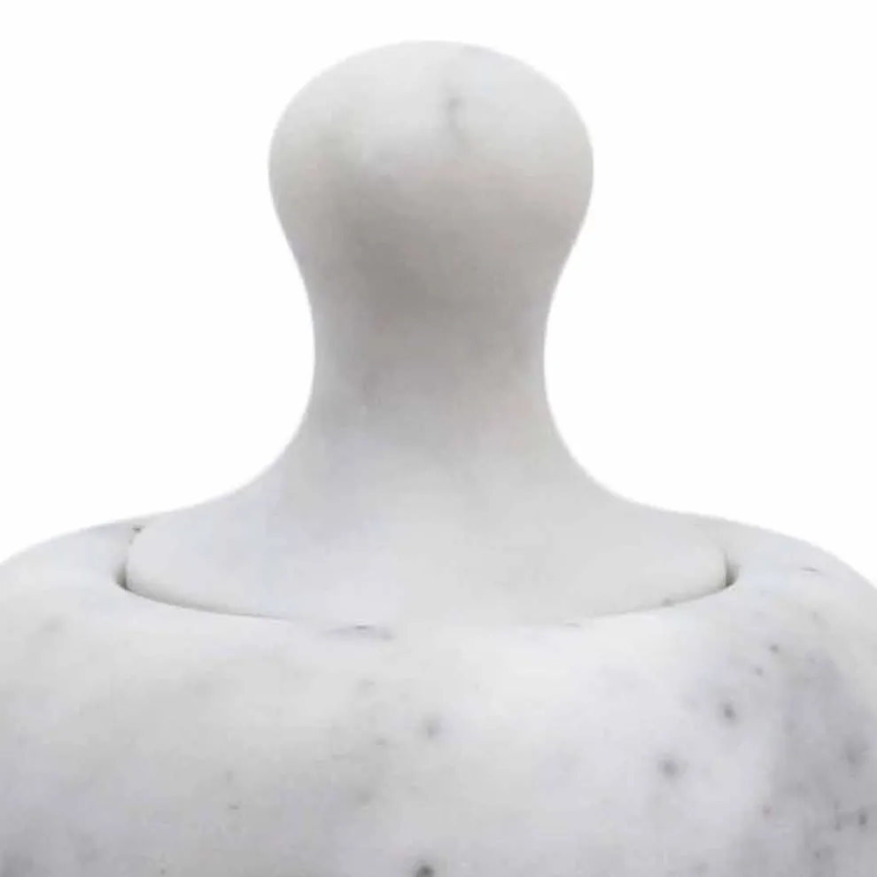 Nussknacker-Stößel aus Carrara-Weißem Marmor Hergestellt in Italien - Cullio