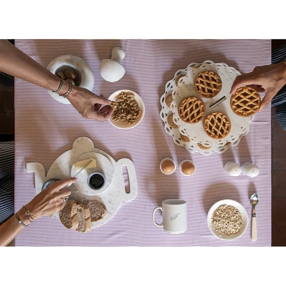 Nussknacker-Stößel aus Carrara-Weißem Marmor Hergestellt in Italien - Cullio