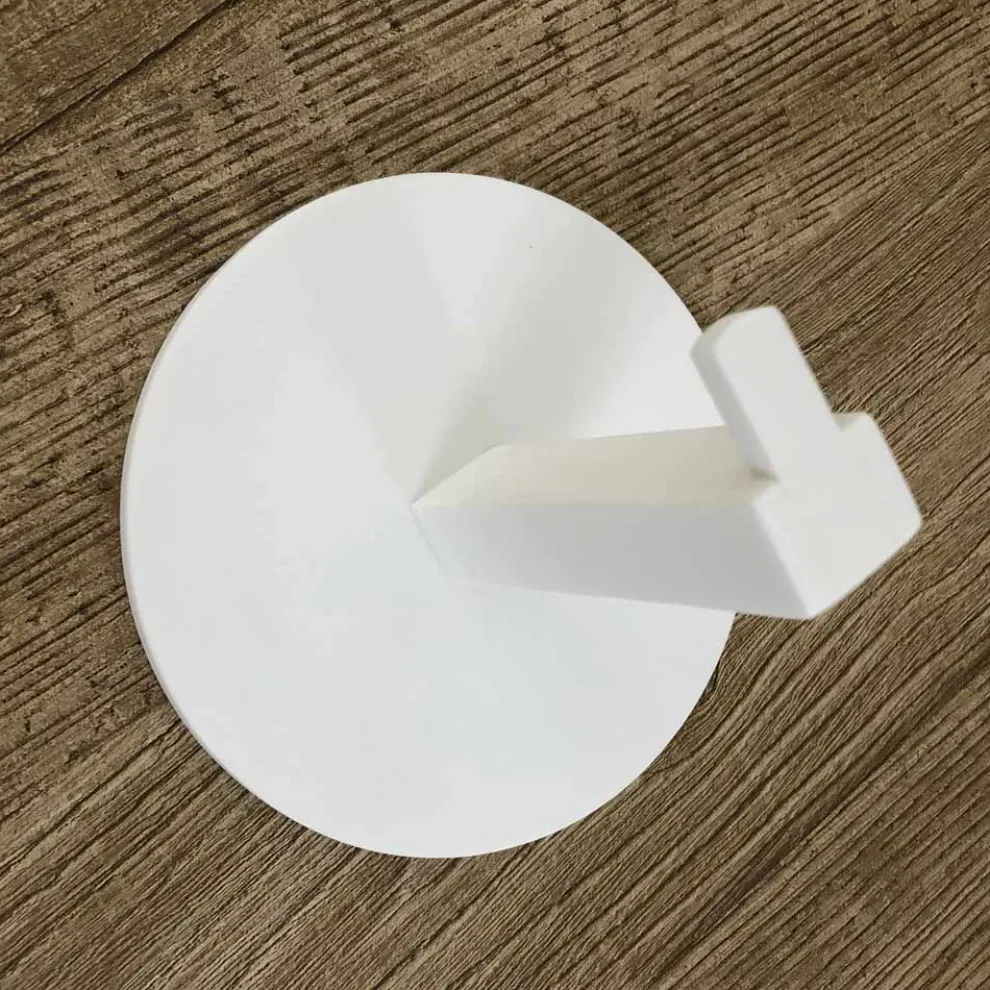 Toilettenpapierhalter aus weißem Corian oder mit schwarzem Einsatz, Made in Italy - Elono