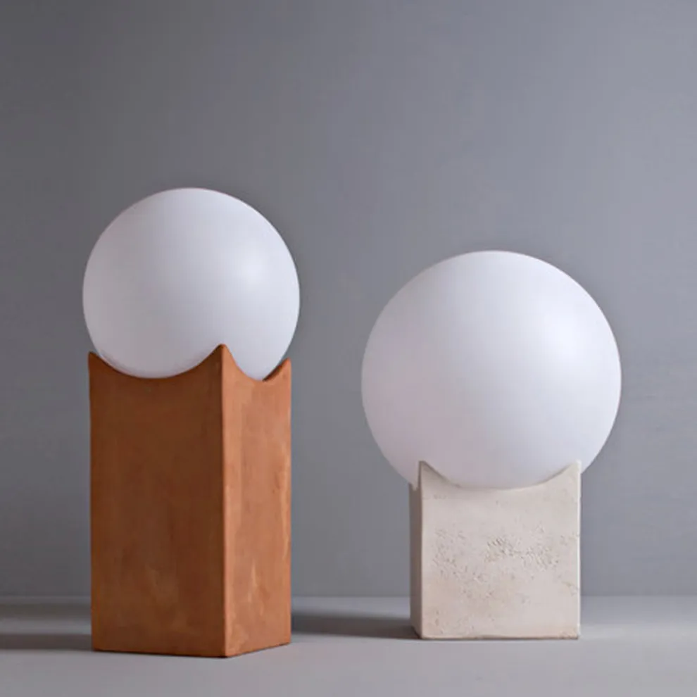 Toscot Atlante Outdoor-Terrakotta-Lichtmast, hergestellt in der Toskana