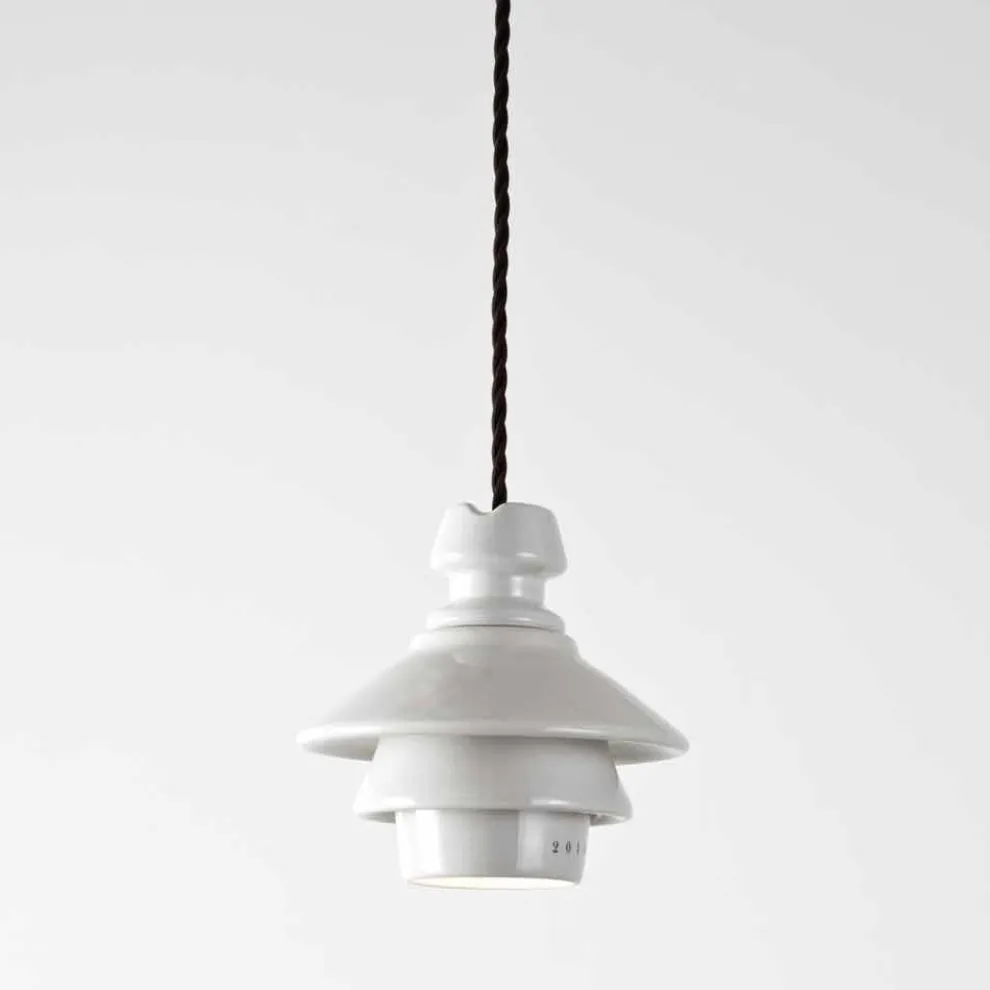 Toscot Battersea Pendellampe mit Terrakotta Schirm